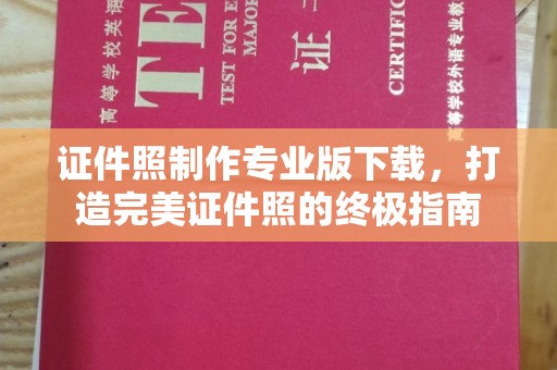宜丰证件照制作专业版下载，打造完美证件照的终极指南