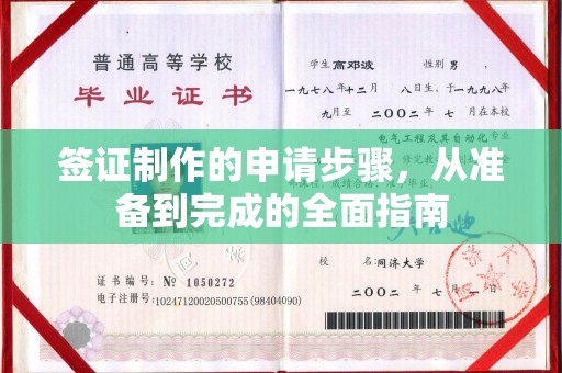 宜丰签证制作的申请步骤，从准备到完成的全面指南