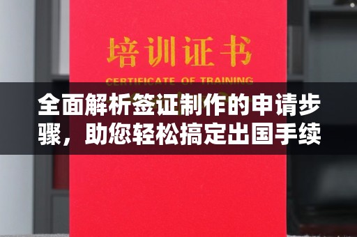 宜丰全面解析签证制作的申请步骤，助您轻松搞定出国手续