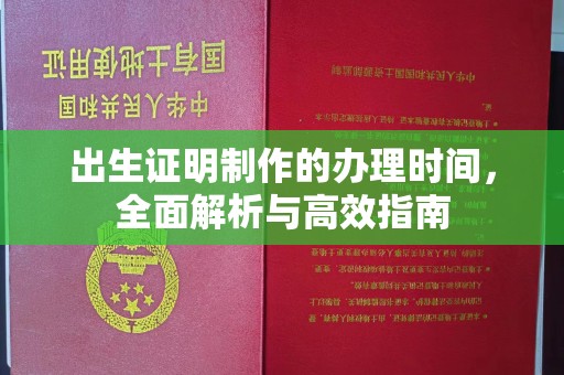 宜丰出生证明制作的办理时间，全面解析与高效指南