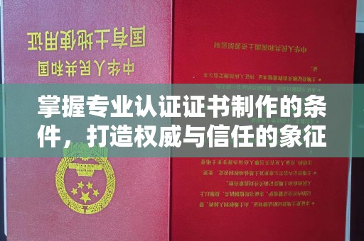宜丰掌握专业认证证书制作的条件，打造权威与信任的象征