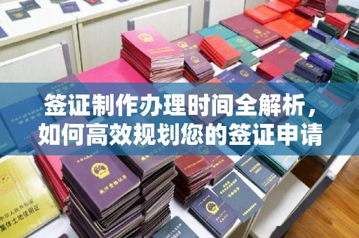 宜丰签证制作办理时间全解析，如何高效规划您的签证申请流程